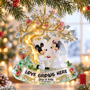 Under The Tree Of Love Ornament - Personalized Christmas Gifts For Couple 07qhqn210926