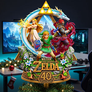 40th Anniversary Acrylic Christmas Tree Topper - Personalized Gifts For Game Lovers 06NAQN160926