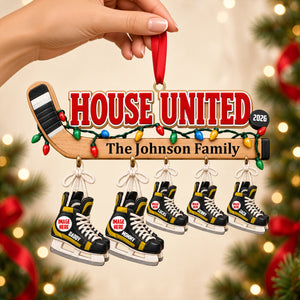 House United Christmas Ornament - Personalized Gifts For Skating Lovers Family 03hutn071026