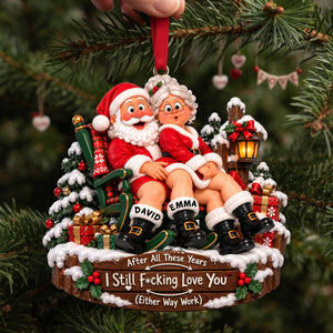 Old Couple, Same Naughty Love Ornament - Personalized Christmas Gifts For Couple 07nalu161026