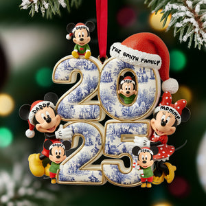 Adorable Family Christmas Acrylic Ornament - Personalized Gifts 03TOLU300925