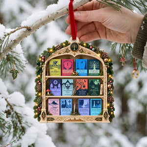 Fantasy Book Collection Christmas Acrylic Ornament - Personalized Gifts For Book Lovers 01NALU071026
