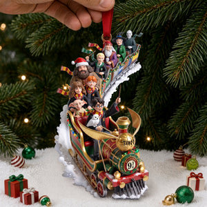 Fantasy Snow Train Ornament, Personalized Gifts 04QHLU110926