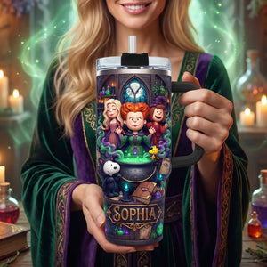 Personalized Spooky Magic 40oz Tumbler – Halloween Gift For Witch Lovers 02tyqn310726