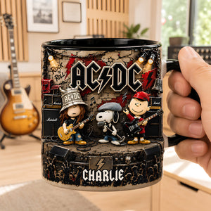 Rock & Roll Beagle Accent Mug - Personalized Gifts For Music Lovers 02nadt290726