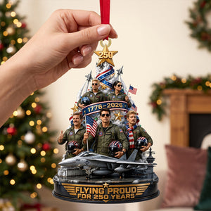 Flying Proud Acrylic Ornament - Personalized Christmas Gift 03tytn240826