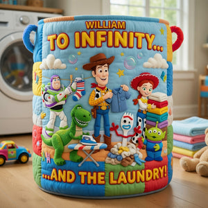 Lovely Characters Quilted Laundry Basket - Personalized Gifts 06tyqn300626-Homacus