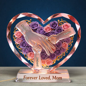 Hand Of Love Acrylic Light Box - Personalized Gifts For Mother's Day 02NAQN150426
