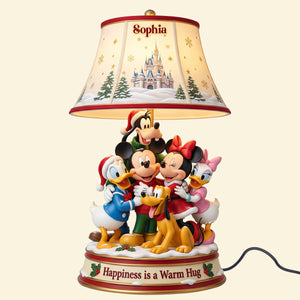 Happiness Is A Warm Hug Acrylic Light Box - Personalized Gifts For Christmas 01natn221026