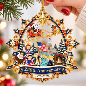 America Anniversary Ornament - Personalized Gifts For Patriotic Christmas Ornament 04QHQN180926