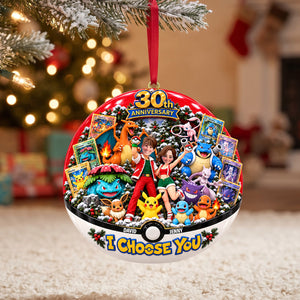 30th Anniversary Adventure Couple Ornament - Personalized Gifts For Couple Christmas Ornament 03OHTN290926