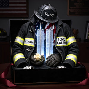 Firefighter Memorial Heaven Acrylic Light Box - Personalized Gifts For Memorial 07halu290726