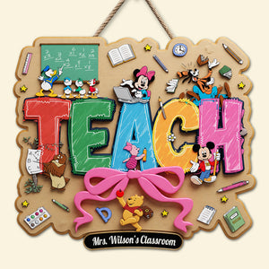 Teach Acrylic Sign - Personalized Gifts For Teachers 03natn210726