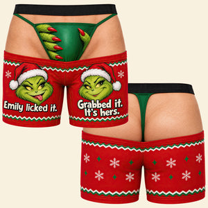 Furry Naughty Couple Men's Boxers - Personalized Christmas Gifts For Him 01hadt231026