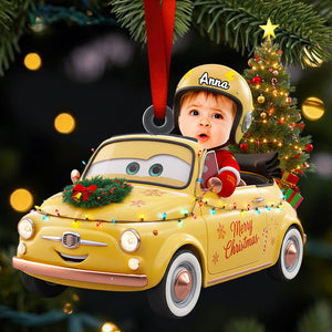 Racing Kids Christmas Ornament Custom Photo Christmas Tree Gifts 01OHDT231025