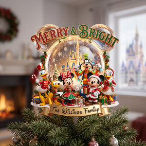 Merry Family Tree Topper - Personalized Christmas Gifts For Family 01pata120826