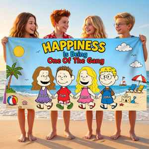 Seaside Friendship Beach Towel - Personalized Gifts For Friends 01HULU270726HH