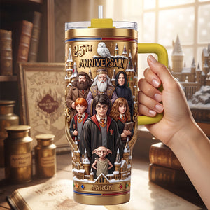 25th Anniversary Fantasy School 40oz Tumbler With Handle - Personalized Gifts For Christmas Tumbler 02TYTN290926