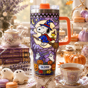 Little Witch Colorful 40oz Tumbler With Handle - Personalized Gifts 07padt300726