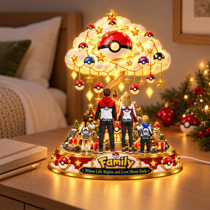 Colorful Creature Family Acrylic Light Box - Personalized Christmas Gifts For Family 01ohqn131026