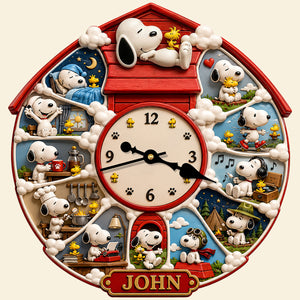 Classic Comic Acrylic Wall Hanging Clock - Personalized Gifts 03hadt170726