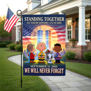 Standing Together Memorial Garden Flag - Personalized Gifts 01tyqn230726