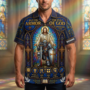 Armor Of Faith Hawaiian Shirt - Personalized Gifts For Christians 05HUQN240626-Homacus