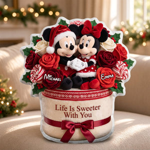 Sweet Couple Christmas Pillow - Personalized Gifts For Couple 03ttdh201026