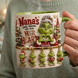 Grandma Holiday Christmas Coffee Mug - Personalized Gifts For Grandma 01nata081026