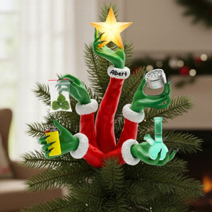 Funny Holiday Christmas Tree Topper - Personalized Gifts For Stoners 04toqn201125