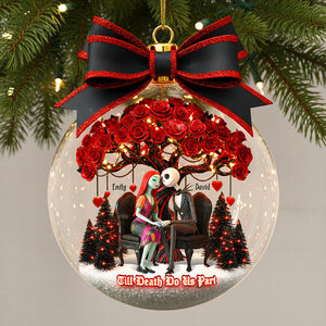Couple Forever Christmas Ornament, Personalized Gifts For Couple 04PAQN220925