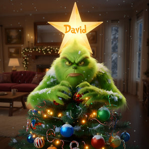Funny Gifts Christmas Tree Topper Personalized Gifts 06TGLU211125