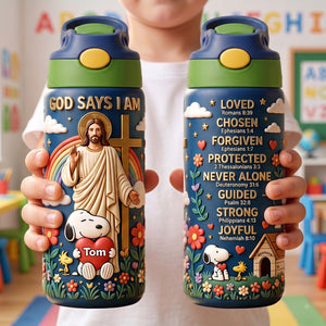 Christian Scripture Colorful Tumbler - Personalized Gift For Christians 01PALU280726