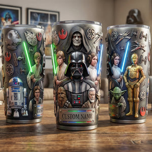 Futuristic Space Warrior Tumbler - Personalized Gifts 04huqn140126