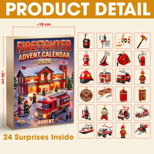 Firefighter Advent Calendar Blind Box - Personalized Christmas Gifts For Firefighter 03pgdt291026