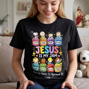 Jesus Is My Jam And Im Here to Spread It 2D Shirt - Personalized Gifts For Christians 01huta010826