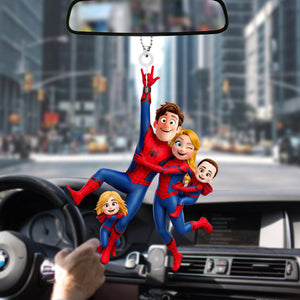 Fun Swing Family Car Hanging Ornament - Personalized Gifts For Family 03qhqn200726