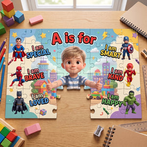 Happy Memories Jigsaw Puzzle - Custom Photo Gifts For Kids 02NATN060726-Homacus