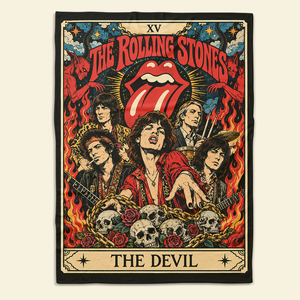 The Rolling Stones Blanket - Personalized Gifts For Rock Lovers 05hulu281026