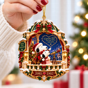Christmas Night Acrylic Ornament - Personalized Gifts For Couple 07HAQN160926