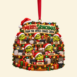 Funny Office Chaos Crew Acrylic Ornament - Personalized Gift For Coworkers 05TOTN161026