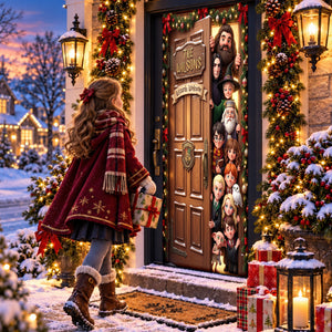 Welcome To Fantastical World Christmas Door Cover - Personalized Christmas Gifts 06naqn290926