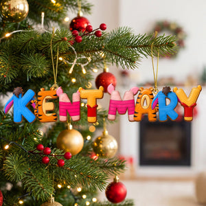 Childhood Custom Name Alphabet Ornament - Personalized Gift For Christmas Ornament 02HUQN080926