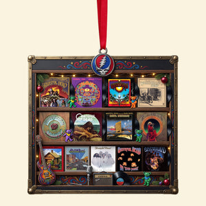 Rock Album Collection Ornament - Personalized Gifts For Music Lover Christmas Ornament 08NATN300926