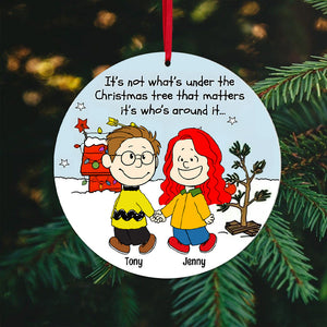 Personalized Gifts For Couple Christmas Ornament It's Not What's Under The Christmas Tree 04QHPO260923HH-Homacus