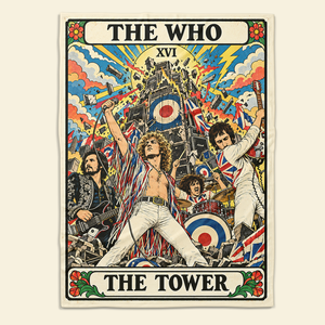 The Beatles The Tower Tarot Card Blanket - Personalized Gift For Rock Lovers 06hudh281026