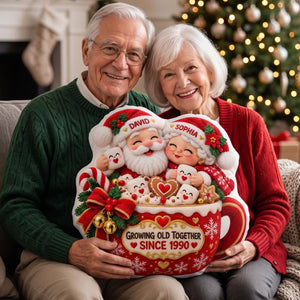 Growing Old Together Pillow - Personalized Christmas Gifts For Couple 04totn211026