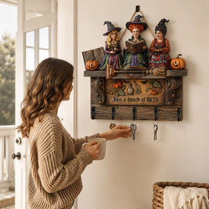 Sassy Triple Witch Key Hanger, Personalized Gifts For Witch Lovers 03qhdt250726