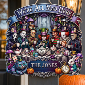 Mad Tea Party Acrylic Sign - Personalized Halloween Decor 03QHDT050826