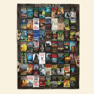 Horror Author Collection Blanket - Personalized Gifts For Horror Lovers Blanket 02HULU021026